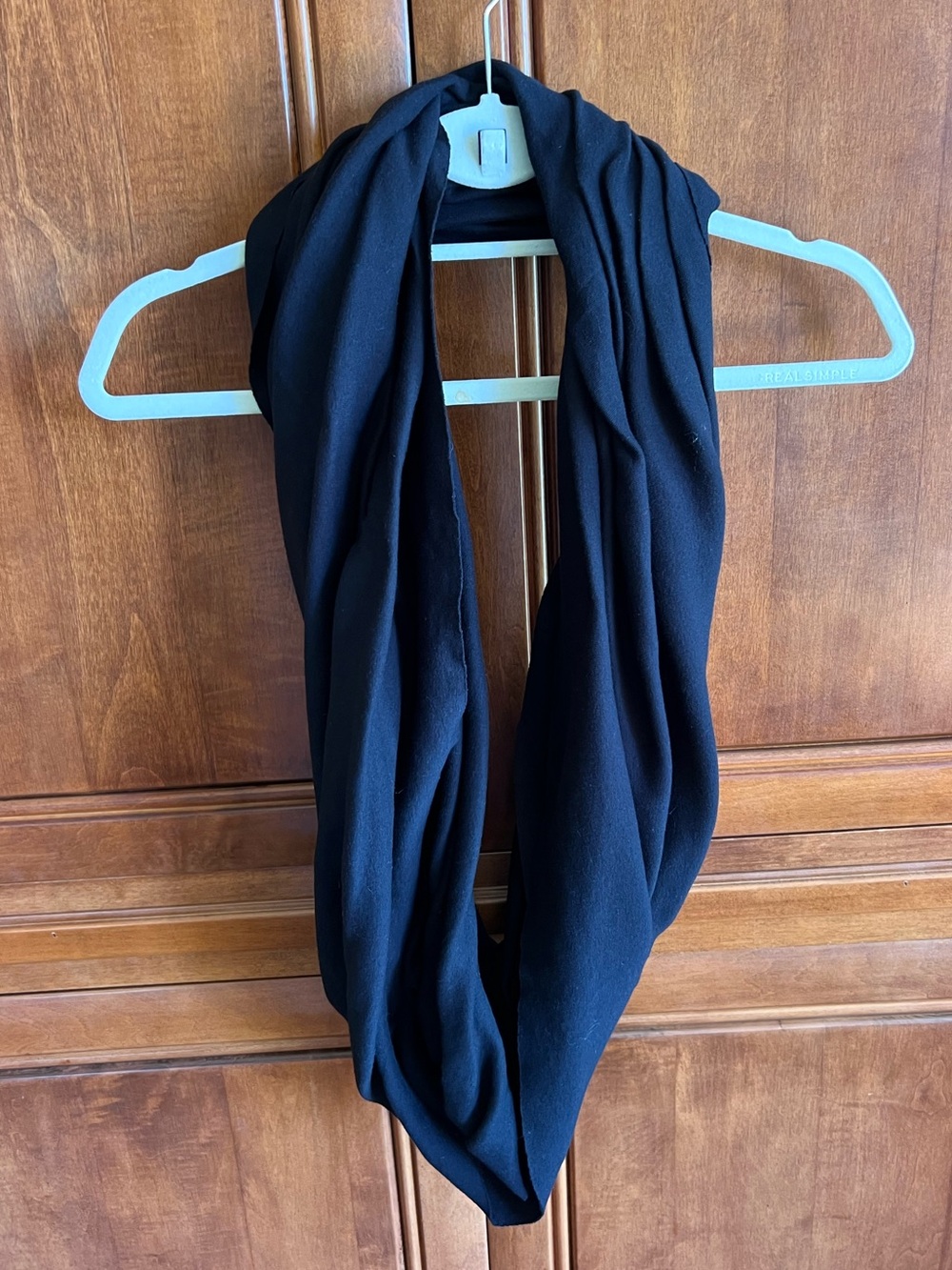 Black infinity scarf